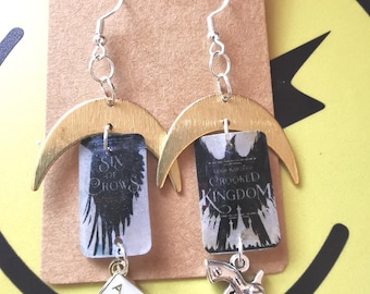 Six of Crows Book Cover Earrings