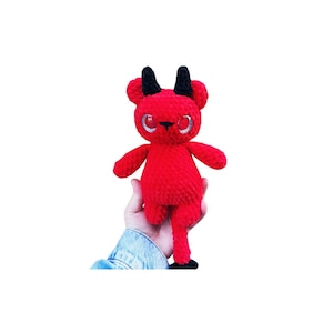 Devil Crochet Pattern, Amigurumi Plush Toy Devil Halloween, Red Plush Toy Devil,  Devil Amigurumi Crochet Pattern PDF, Instant Digital