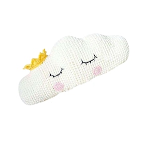 Crochet pattern, cute crochet pillow, amigurumi pattern, cloud decorative pillow, crochet plushie pattern, crochet cloud pattern, handmade