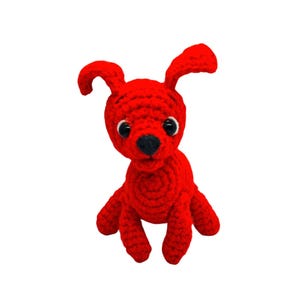 Roter Pudel Häkelmuster, Hund Häkelanleitung, Hund Muster, Hund häkeln, Pudel Hund häkeln, Häkelanleitung, amigurumi, Download PDF