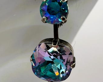 Crystal earring "Elizabeth" Austrian crystal Gift for her Wedding accessory Special occasion Anniversary gift Unique handcrafted jewelry