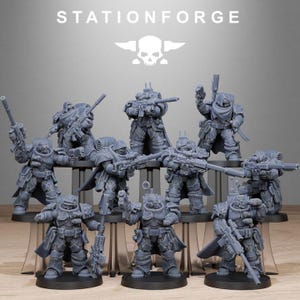 Socratis Snipers by Station Forge | 3D Printed | Miniature | Infantry | Trench