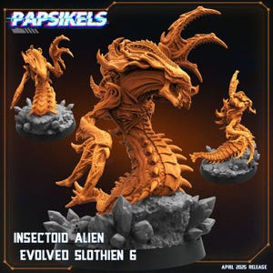 Insectoid Alien Bug - door PAPSIKELS 3D-geprint