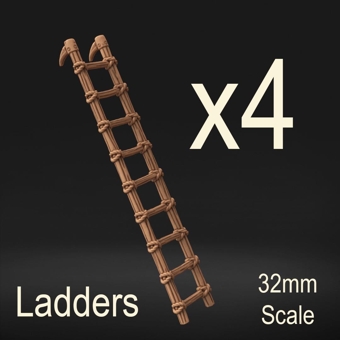 Ladder Pack: 3D Printed Wargaming Miniatures Scatter Terrain - Etsy