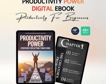 Productivity Power | Digital eBook for Focus, Motivation and Time Management, Boost Efficiency & Achieve More