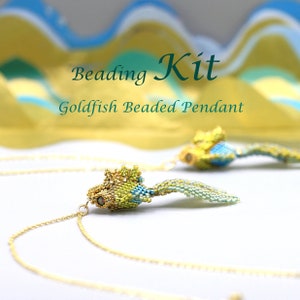 Goldfish Pendant Beading Kit by Ezartesa