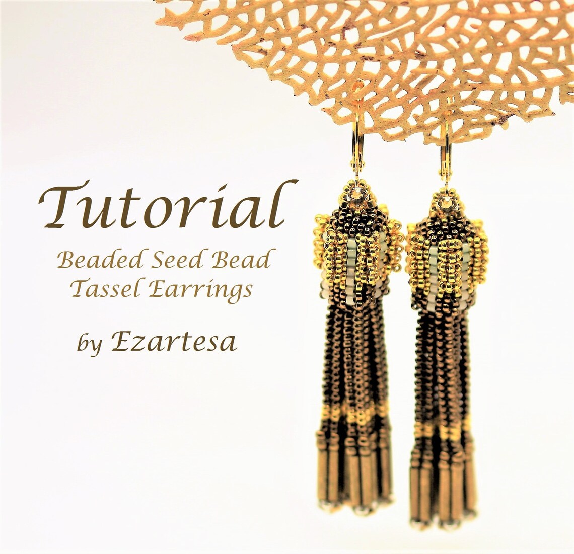 Beaded Tassel Earrings Tutorial Beaded Seed Bead Tassel Etsy