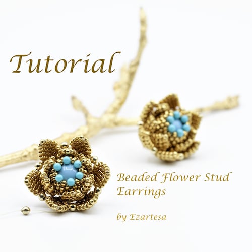 Beading Pattern Beaded Butterfly Earrings Tutorial Butterfly Etsy