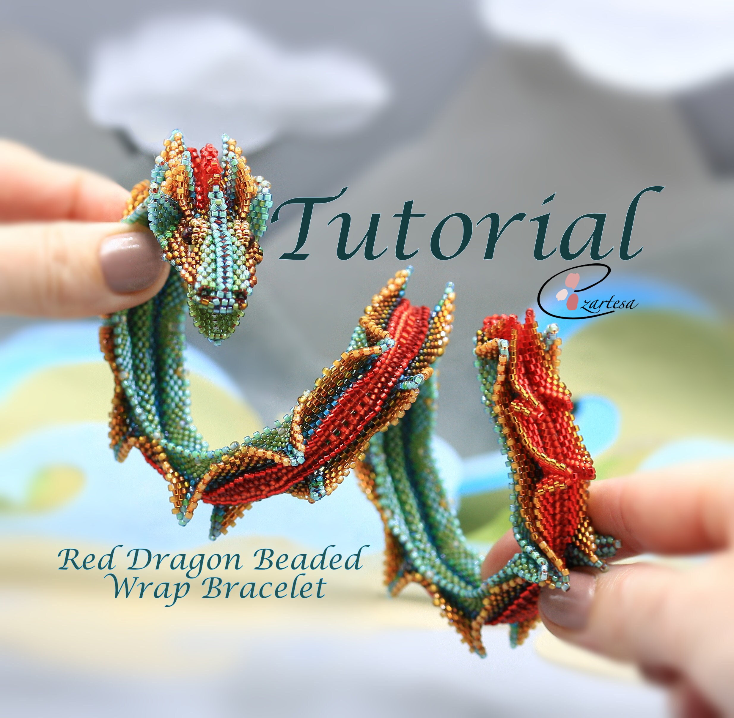 Buy Sea Dragon Beaded Wrap Bracelet Tutorial, Beading Pattern by Ezartesa  Online in India - Etsy