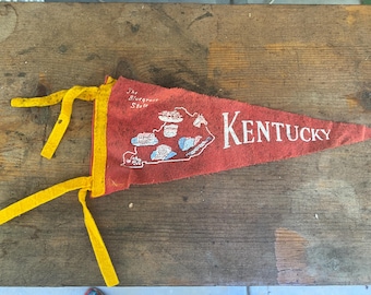 Small Vintage Felt Souvenir Pennants