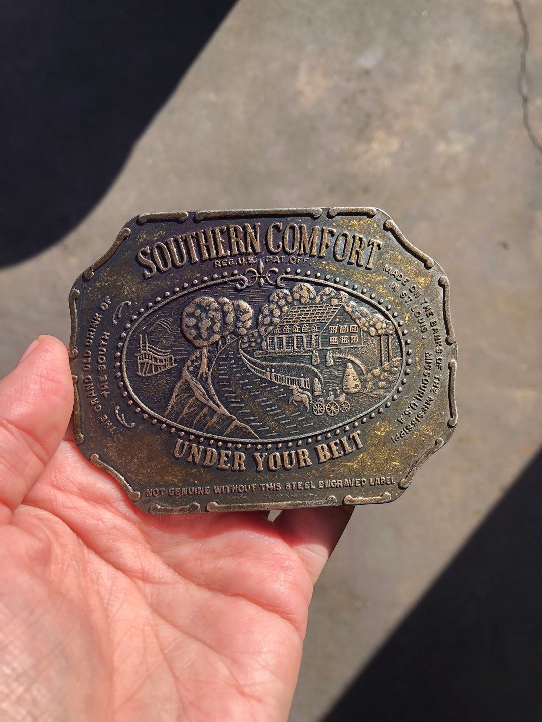 Vintage Southern Comfort Promotional Belt Buckle - Etsy
