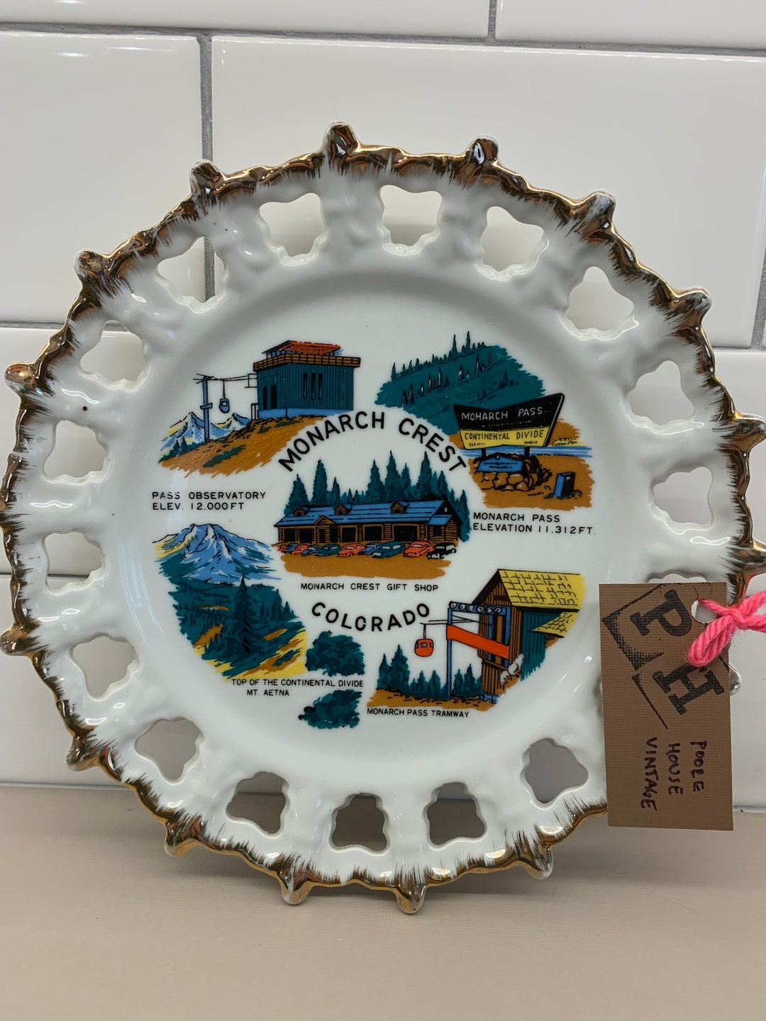 Vintage Souvenir State Plates Wall Decor Etsy