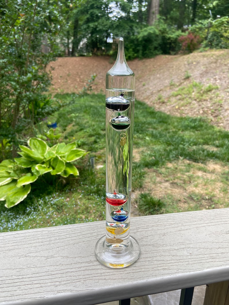 Glass Galileo Thermometer Etsy