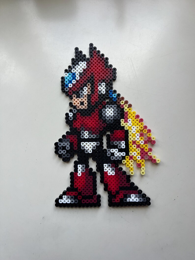 X, Zero Mega Man X Perler Beads SNES Capcom Retro Sprite Pixel Art - Etsy