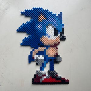 Sonic The Hedgehog 2 Perler Bead Retro Sprite Pixel Art
