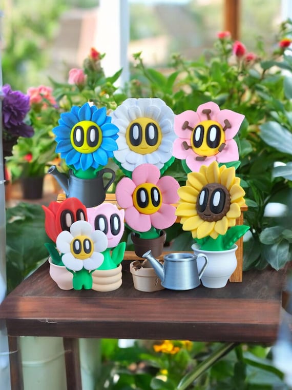 3D Printed Flower Collection - Etsy