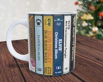 Taza con casete de Elvis