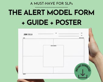SLP ALERT Model Voice Assessment and Therapy | Guide, Form, & Poster (PDF Download)