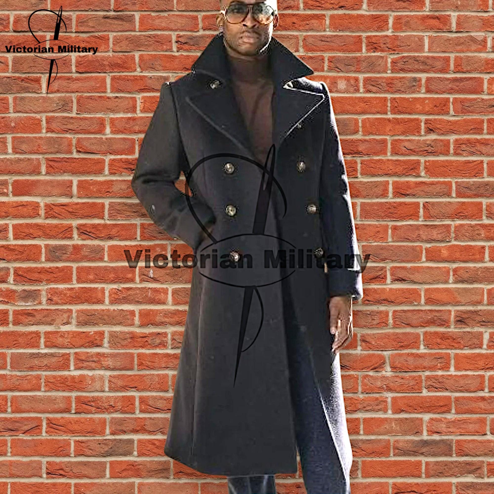 ♡͚༻ིL'Or Wide Lapel Long Coat♡ Classic Notched Lapel Long Coat