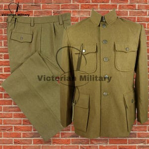 WWII British Army Reproduction Jacket: Khaki Wool Field Uniform