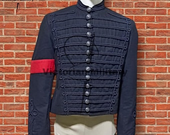 Jaqueta Hussar Estilo Michael Jackson: Jaqueta Militar Trançada