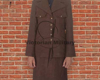 第二次世界大戦時の陸軍看護師用ウール製制服：米国女性医療部隊