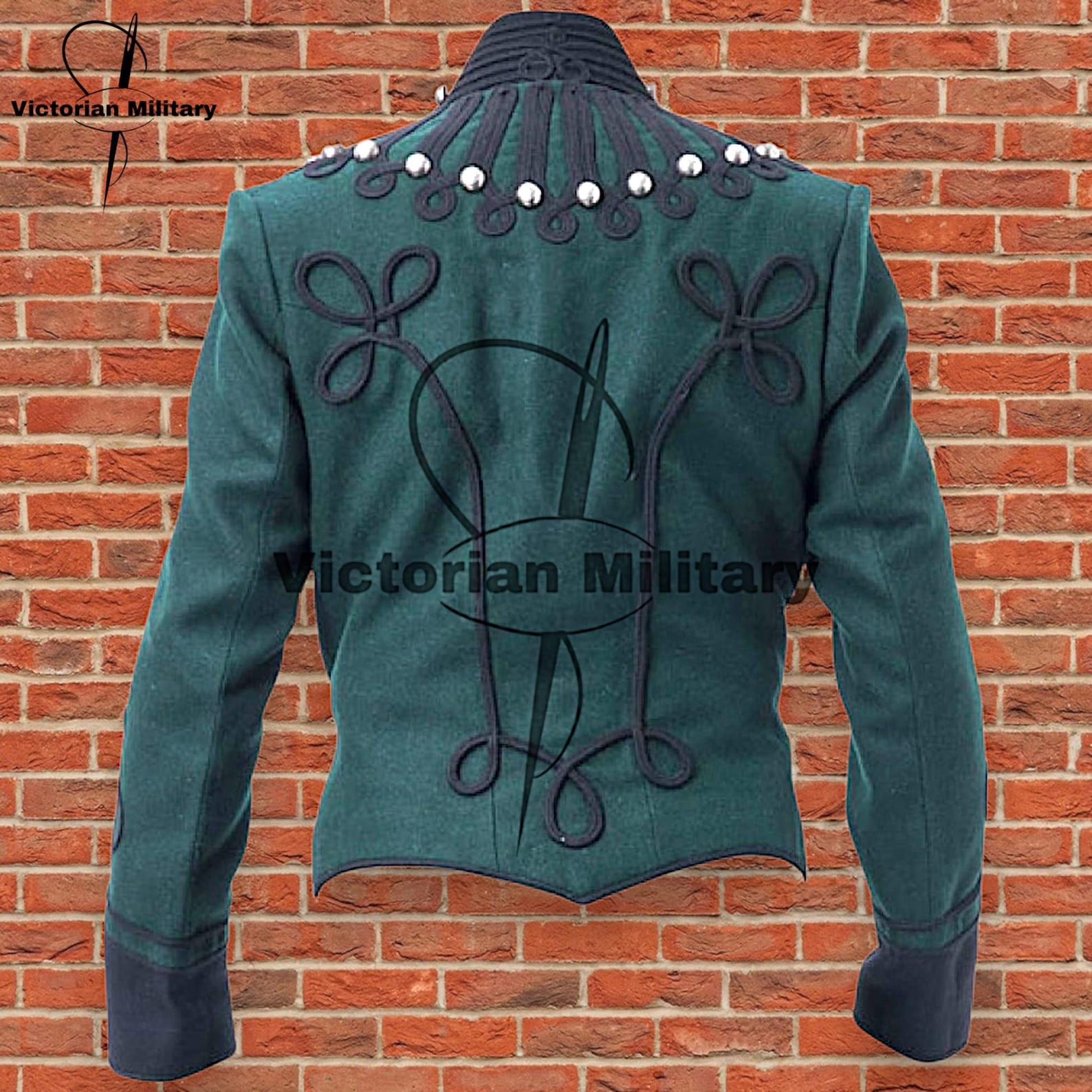 95th Rifles Hussar Jacket: Green Wool Napoleonic Military Tunic - Etsy