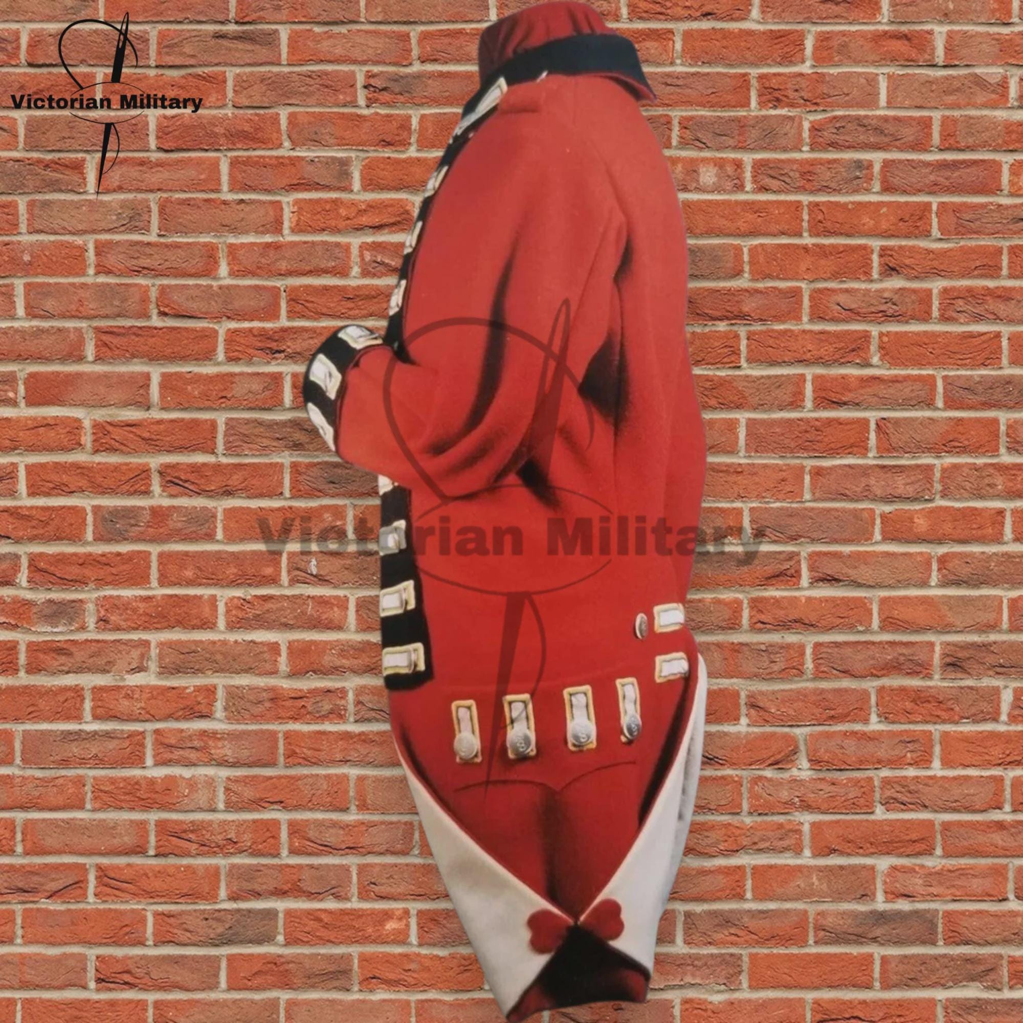 18世紀イギリス軍のレッドコートウール燕尾服：独立戦争時の軍服