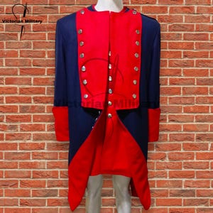 18th Century Military Coat: French & Indian War Reenactment Uniform