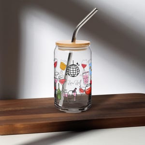 Glas cocktailblikje – Esthetisch drinkgerei, glas in vorm van bierblikje, grappig cocktailglas, barwagenaccessoire, cadeau, cocktailliefhebbers