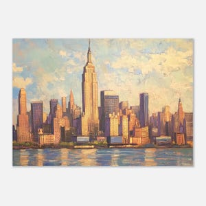 Poster classico in carta semi-lucida con skyline di New York