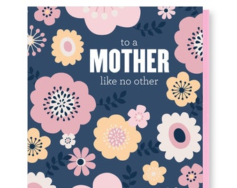 Like No Other Mother's Day Card, Inspirational Quote Mother's Day Card, Floral Mother's Day Card, Mother's Day Card for All Women