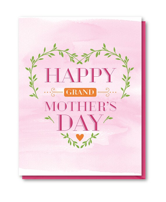 Grandmother Mother's Day Card, Card for Grandmother, Card for