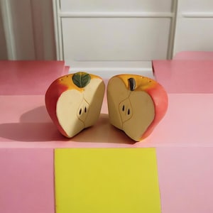 Whimsical Apple Salt and Pepper Shakers Set - Charming Kitchen Decor