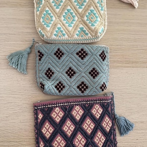 Embroidered coinpurse handmade in Chiapas, Mexico.