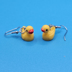 Dangling Duck Earrings