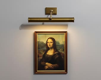 Antique Brass Adjustable Picture Light - Wall Art Sconce