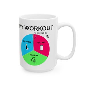 Keramische mok My Workout-cirkeldiagram