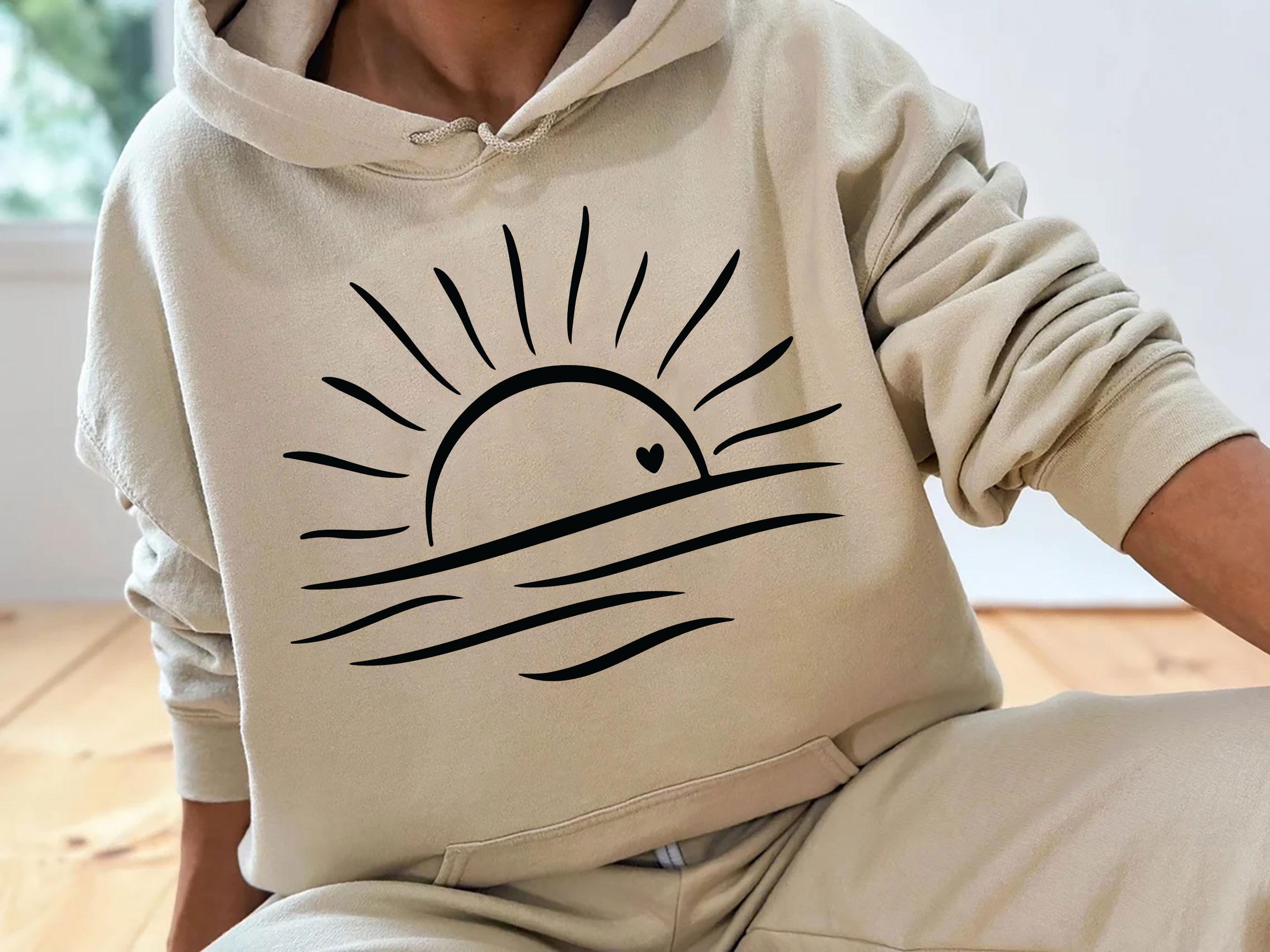 Sunshine Sweatshirt, Retro Sun Hoodie, Summer Women Sweatshirt, Vintage Graphic Sweatshirt, Motivational Hoodie, Summer Sweatshirt,E11