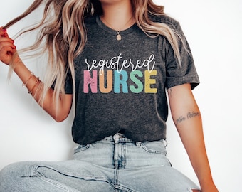 Comfort Colors Registered Nurse Tshirt,RN Tee,Registered Nurse,Nursing T-Shirt for Nurse, Gift for Registered Nurse, RN Graduation Gift,D344