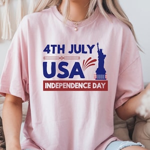 Unabhängigkeitstag Shirt, christliches Shirt, 4. Juli Shirt, sie liebt Jesus und auch Amerika Shirt, Amerika Retro Shirt, USA Shirt