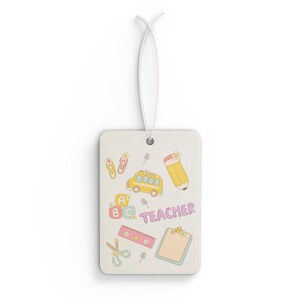Groovy Teacher Car Air Freshener