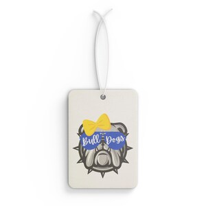 Cool Bulldog Car Air Freshener, Dog Lover Gift, Cute Auto Decor, Pet-Themed Car Accessory, Fun Dog Air Freshener