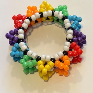 Rainbow small rotator kandi cuff