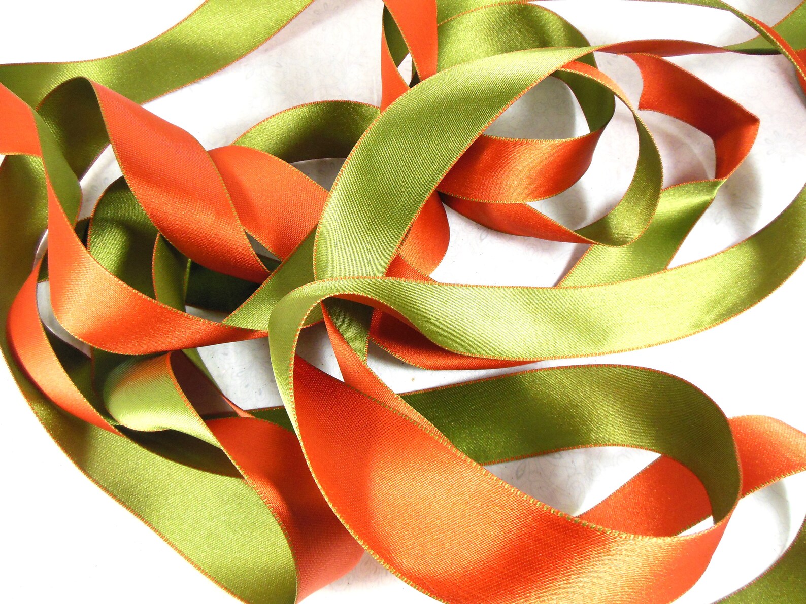 Ribbon Duet Coordinating Narrow and Wide Fall Ribbons for Etsy