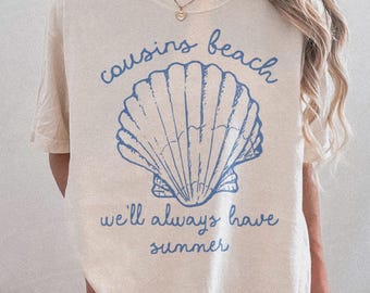 T-shirt Cousins Beach Comfort, T-shirt « L'été où je suis devenue jolie », T-shirt Team Conrad, Team Belly, Team Jeremiah, Cadeau de plage humoristique, T-shirt d'été