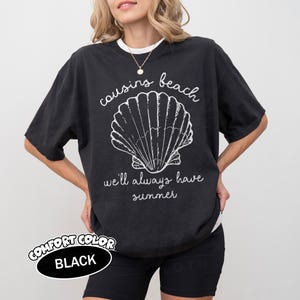 Cousins Beach Comfort T-shirt, The Summer I Turned Pretty Shirt, Team Conrad Team Belly Team Jeremiah Tee, Grappig strandcadeau, Zomer T-shirt afbeelding 11