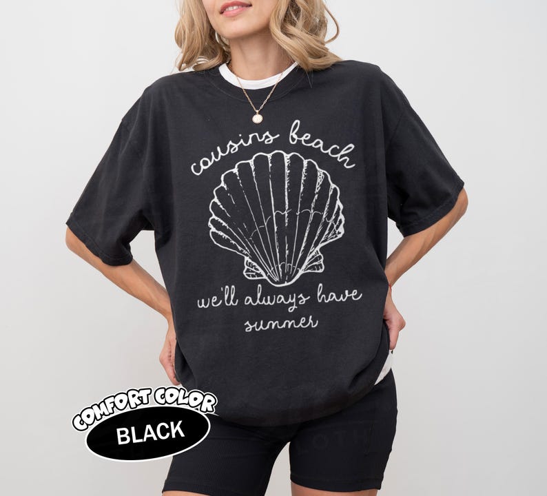 Cousins Beach Comfort T-shirt, The Summer I Turned Pretty Shirt, Team Conrad Team Belly Team Jeremiah Tee, Grappig strandcadeau, Zomer T-shirt afbeelding 11
