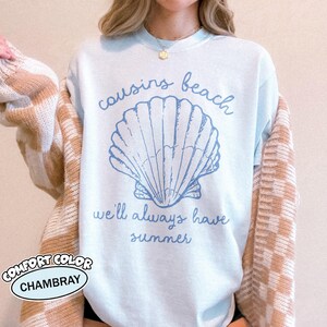 Cousins Beach Comfort T-shirt, The Summer I Turned Pretty Shirt, Team Conrad Team Belly Team Jeremiah Tee, Grappig strandcadeau, Zomer T-shirt afbeelding 6