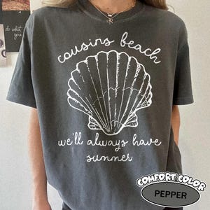 Cousins Beach Comfort T-shirt, The Summer I Turned Pretty Shirt, Team Conrad Team Belly Team Jeremiah Tee, Grappig strandcadeau, Zomer T-shirt afbeelding 2